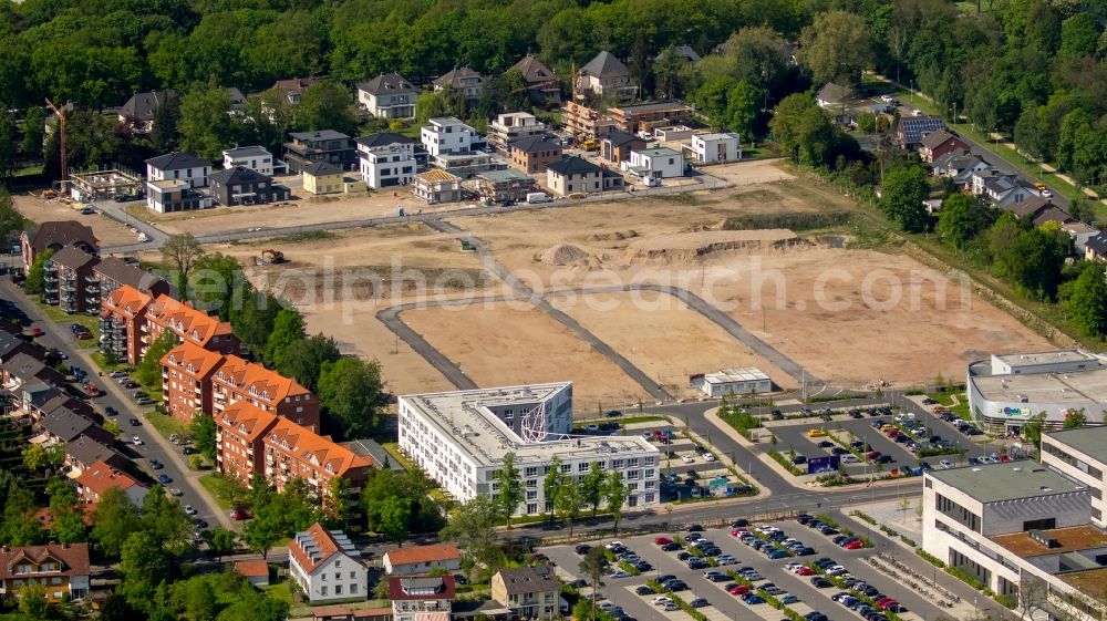 Aerial image Hamm - Construction sites for new construction residential area of detached housing estate at Paracelsuspark in Hamm in the state North Rhine-Westphalia