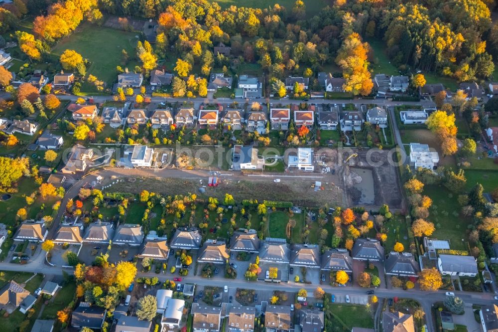 Aerial photograph Herdecke - Construction sites for new construction residential area of detached housing estate between Oberer und Unterer Ahlenbergweg in Herdecke in the state North Rhine-Westphalia