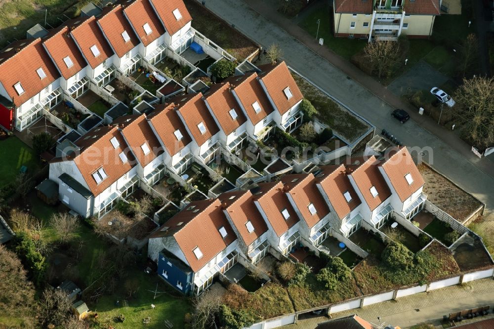 Hohen Neuendorf from above - Construction sites for new construction residential area of detached housing estate Elfriedestrasse - Birkfeldstrasse in Hohen Neuendorf in the state Brandenburg