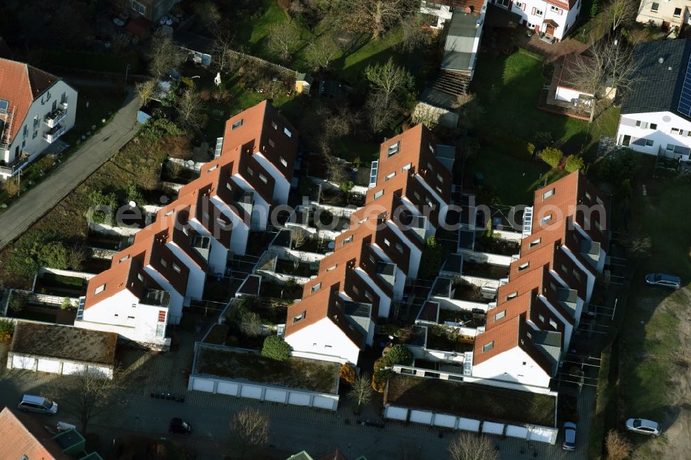 Aerial photograph Hohen Neuendorf - Construction sites for new construction residential area of detached housing estate Elfriedestrasse - Birkfeldstrasse in Hohen Neuendorf in the state Brandenburg