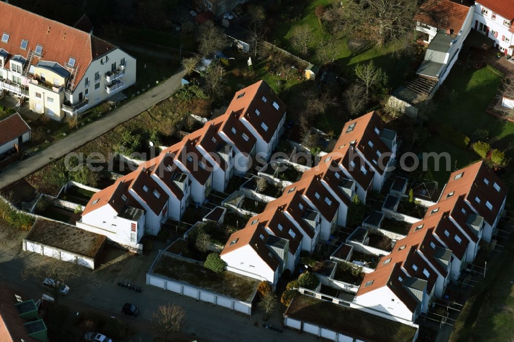 Hohen Neuendorf from above - Construction sites for new construction residential area of detached housing estate Elfriedestrasse - Birkfeldstrasse in Hohen Neuendorf in the state Brandenburg