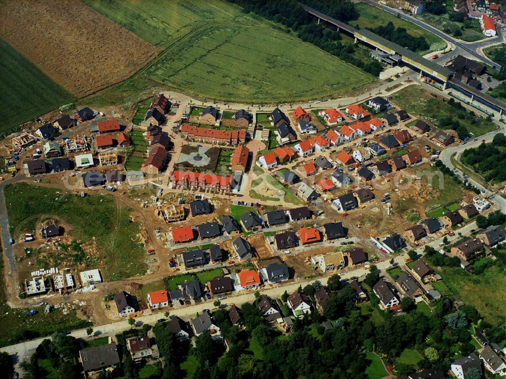 Aerial photograph Duisburg - Construction sites for new construction residential area of detached housing estate Dauner Strasse - Hermann-Spillecker-Strasse in Duisburg in the state North Rhine-Westphalia