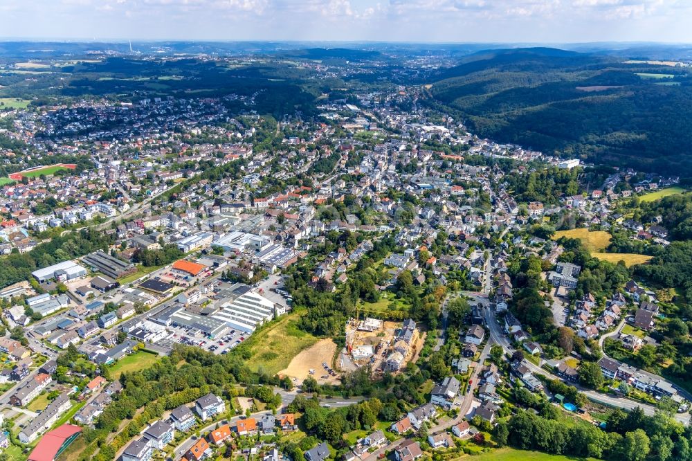 Aerial photograph Gevelsberg - Construction sites for new construction residential area of detached housing estate Am Kotten in the district Heck in Gevelsberg in the state North Rhine-Westphalia, Germany