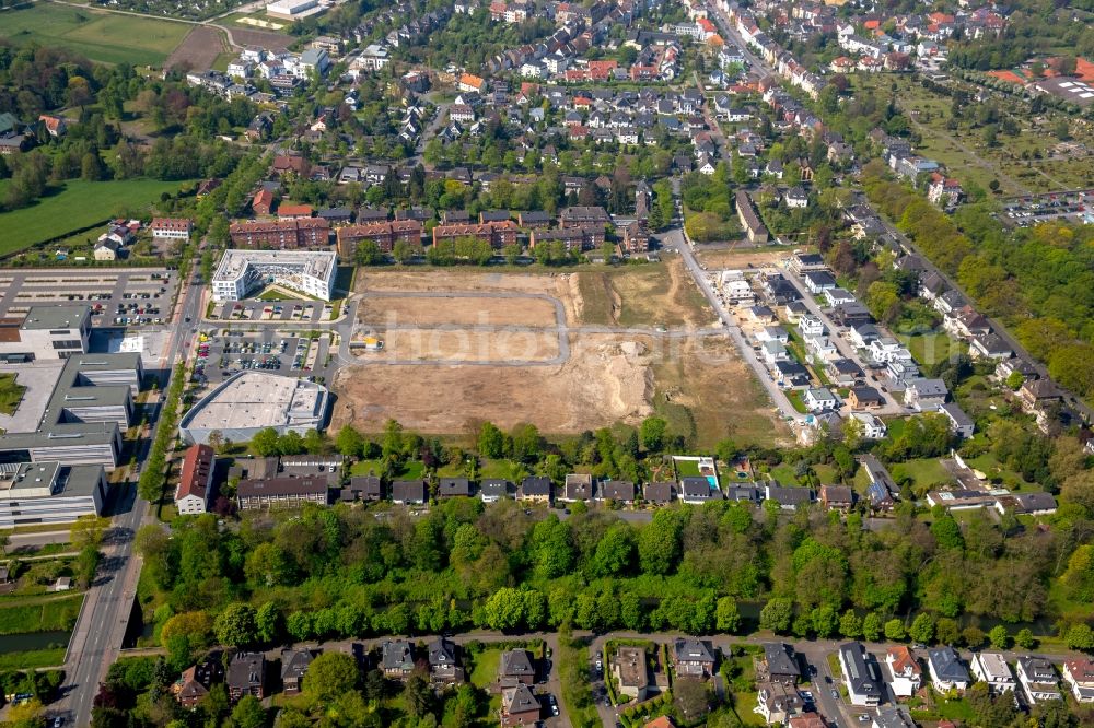 Aerial photograph Hamm - Construction sites for new construction residential area of detached housing estate Paracelsuspark of Paracelsus GmbH & Co. KG in Hamm in the state North Rhine-Westphalia