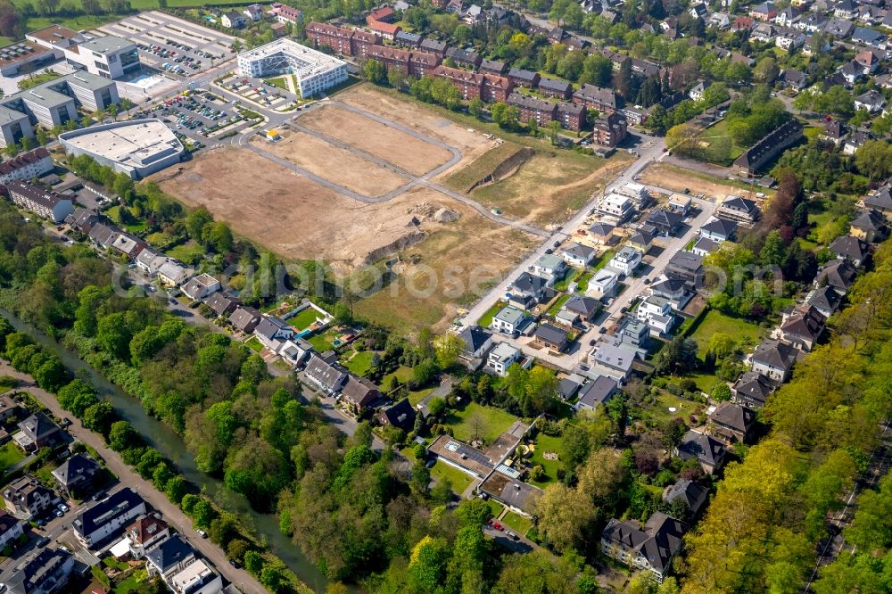 Aerial image Hamm - Construction sites for new construction residential area of detached housing estate Paracelsuspark of Paracelsus GmbH & Co. KG in Hamm in the state North Rhine-Westphalia