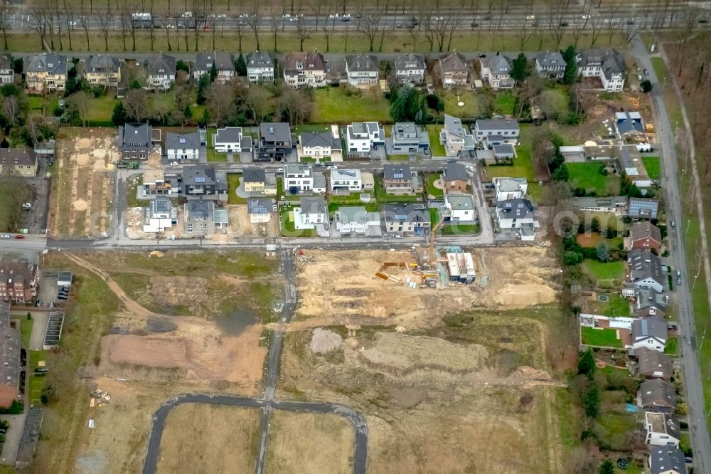 Aerial image Hamm - Construction sites for new construction residential area of detached housing estate Paracelsuspark of Paracelsus GmbH & Co. KG in Hamm in the state North Rhine-Westphalia