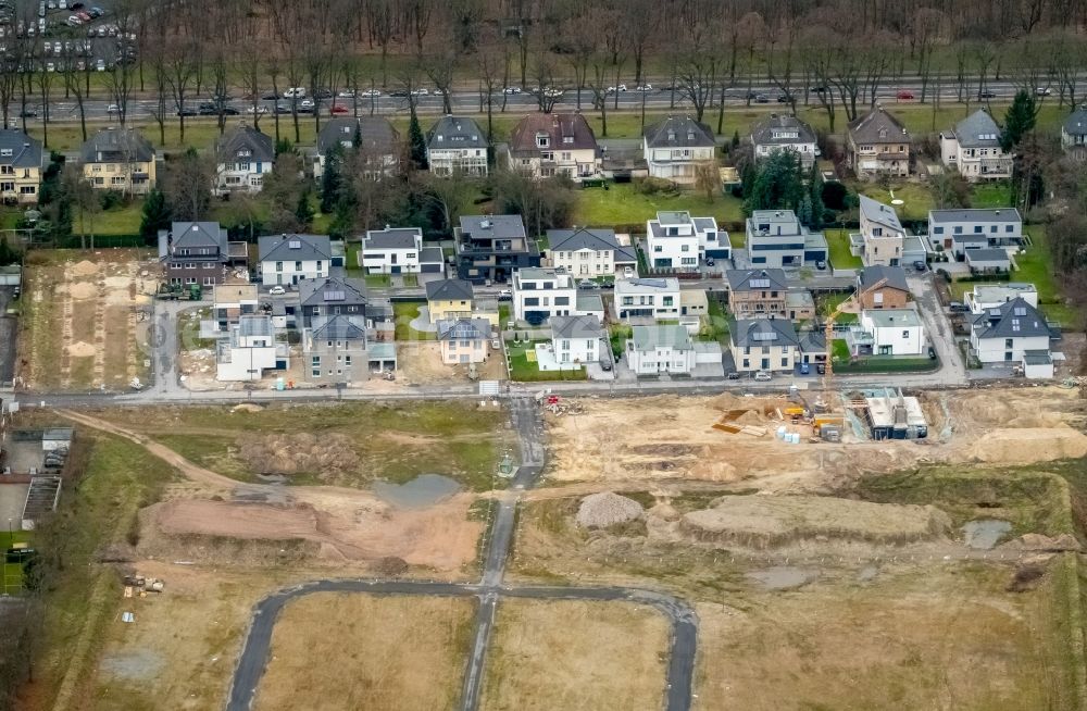 Aerial photograph Hamm - Construction sites for new construction residential area of detached housing estate Paracelsuspark of Paracelsus GmbH & Co. KG in Hamm in the state North Rhine-Westphalia