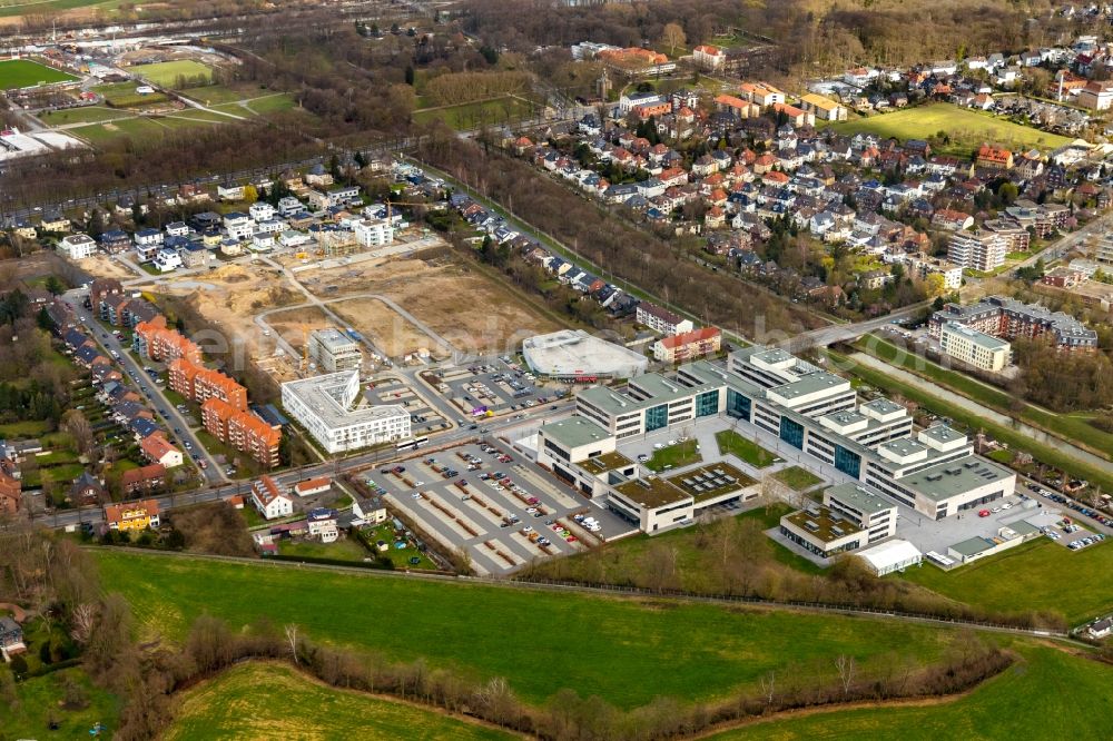 Aerial image Hamm - Construction sites for new construction residential area of detached housing estate Paracelsuspark of Paracelsus GmbH & Co. KG in Hamm in the state North Rhine-Westphalia