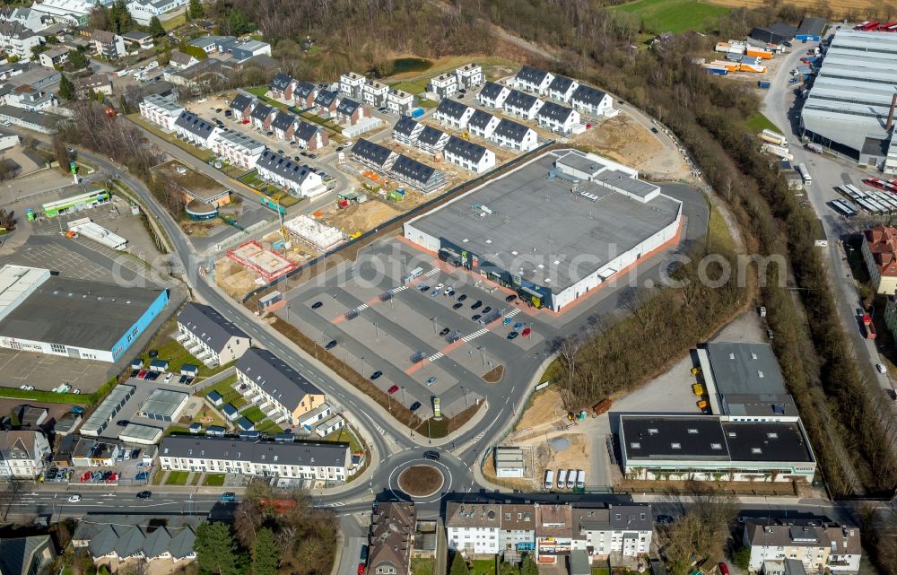 Aerial photograph Velbert - Construction sites for new construction residential area of detached housing estate Sontumer Strasse - Winkelstrasse - Hixholzer Weg in Velbert in the state North Rhine-Westphalia