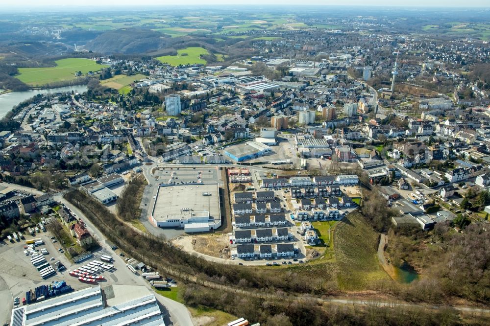 Aerial photograph Velbert - Construction sites for new construction residential area of detached housing estate Sontumer Strasse - Winkelstrasse - Hixholzer Weg in Velbert in the state North Rhine-Westphalia