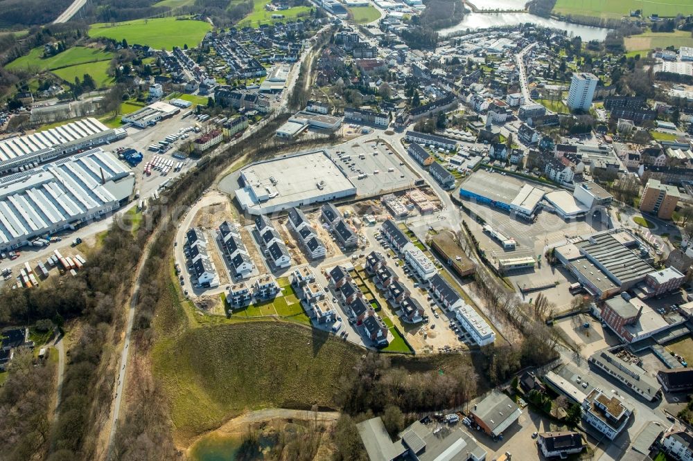 Velbert from the bird's eye view: Construction sites for new construction residential area of detached housing estate Sontumer Strasse - Winkelstrasse - Hixholzer Weg in Velbert in the state North Rhine-Westphalia