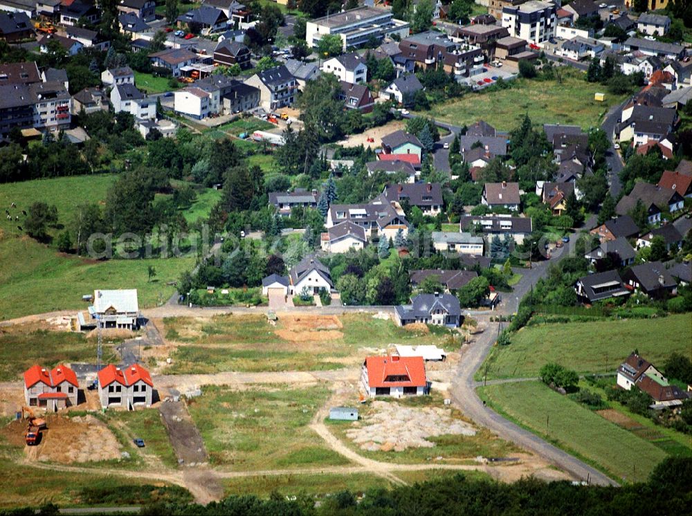 Aerial image Wachtberg - Construction sites for new construction residential area of detached housing estate La-Villedieu-Ring in the district Berkum in Wachtberg in the state North Rhine-Westphalia