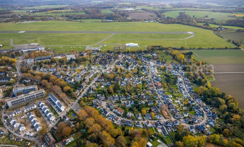 Aerial photograph Mülheim an der Ruhr - Construction sites for new construction residential area of detached housing estate planned by LA CITTA Stadtplanung between Zeppelinstrasse and Windmuehlenstrasse in Muelheim on the Ruhr in the state North Rhine-Westphalia, Germany