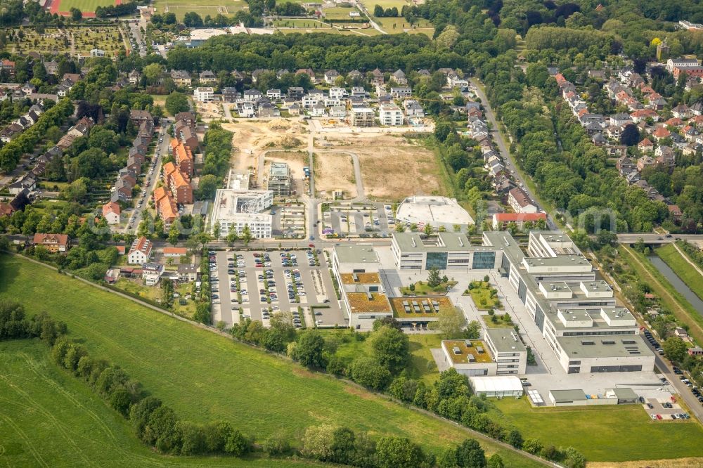 Aerial image Hamm - Construction sites for the new residential area of a??a??a multi-family housing estate Paracelsus Park of Paracelsus GmbH & Co. KG Hamm in the state of North Rhine-Westphalia