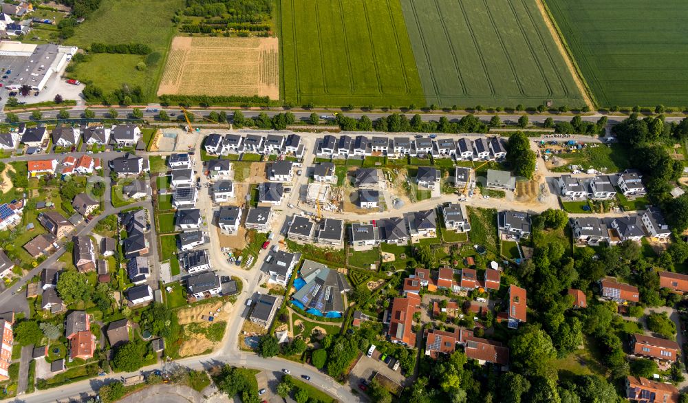 Aerial photograph Soest - Construction sites for new construction residential area on street Am Walzwerk in Soest in the state North Rhine-Westphalia, Germany