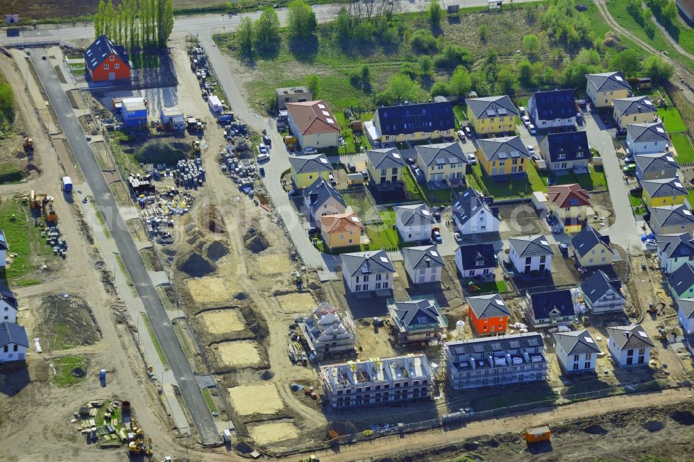 Berlin from the bird's eye view: Construction sites to house New - settlement on the Pilgramer road in Berlin Mahlsdorf