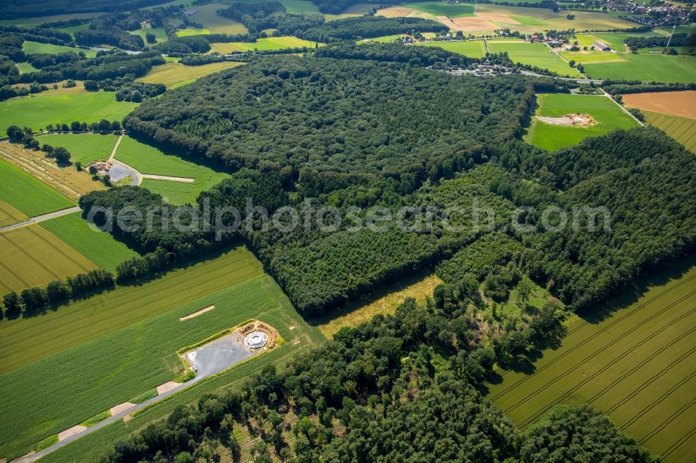 Haltern am See from the bird's eye view: Constructions site for wind turbine installation in Haltern am See in the state North Rhine-Westphalia