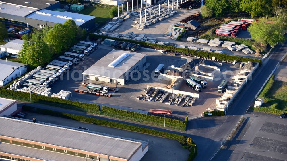 Aerial photograph Buchholz - Building materials trade Quick GmbH & Co. KG in Buchholz in the state Rhineland-Palatinate, Germany