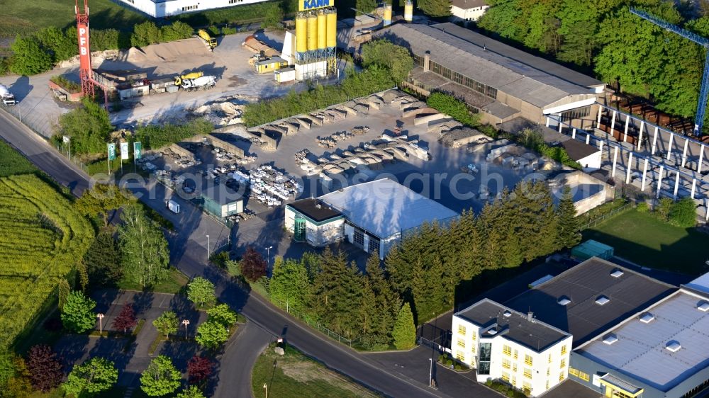 Aerial photograph Buchholz - Building materials trade Quick GmbH & Co. KG in Buchholz in the state Rhineland-Palatinate, Germany