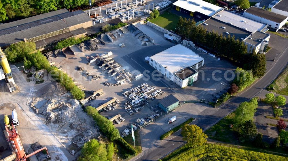 Aerial image Buchholz - Building materials trade Quick GmbH & Co. KG in Buchholz in the state Rhineland-Palatinate, Germany