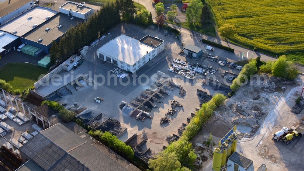 Buchholz from the bird's eye view: Building materials trade Quick GmbH & Co. KG in Buchholz in the state Rhineland-Palatinate, Germany