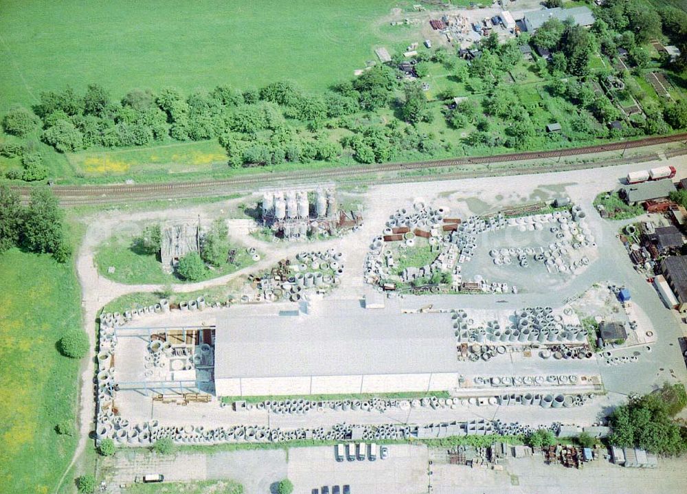 Bautzen / Sachsen from above - Baustoffversorgung bei Bautzen / Sachs.