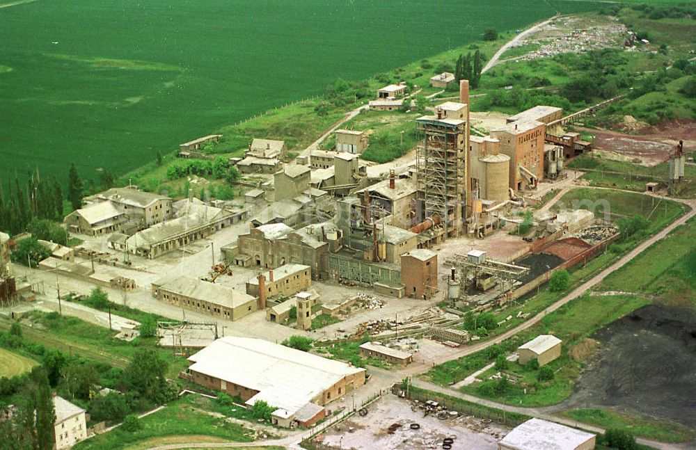 Magdeburg - Rothensee / Sachsen - Anhalt from above - Baustoffwerk bei Magdeburg - Rothensee..