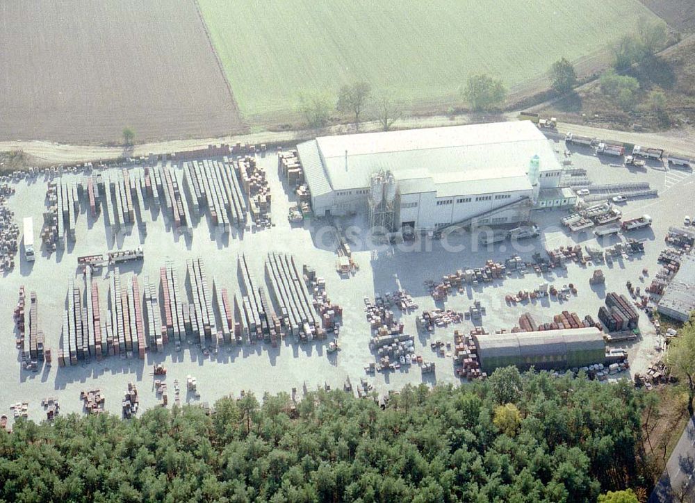 Aerial image Bernau - Pankeborn - Baustoffwerk in Bernau - Pankeborn / BRB.