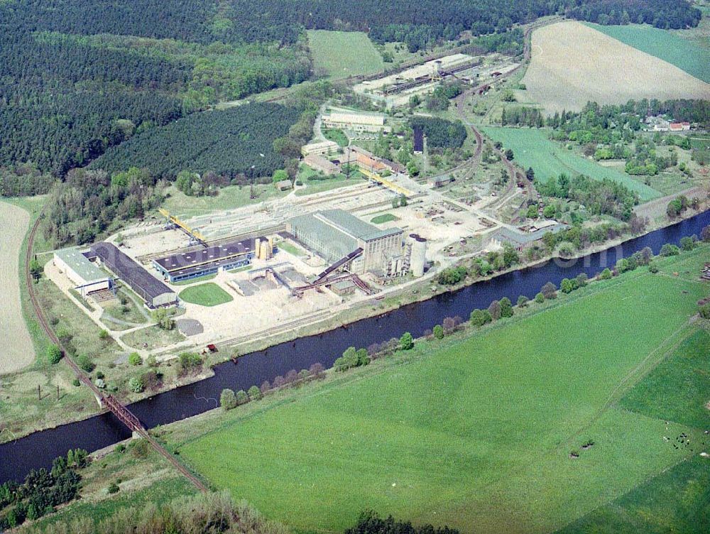 Zerben from above - Baustoffwerk Zerben