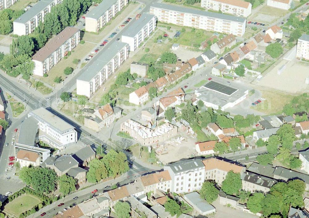 Nauen / Brandenburg from the bird's eye view: Bauvorhaben in Nauen / Brandenburg.