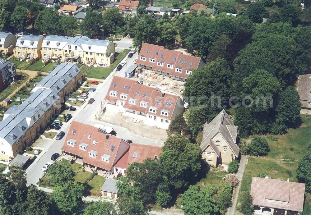 Aerial image Hohen Neuendorf / Brandenburg - Bauvorhaben der NCC-SIAB Bau GmbH in Fürstenwalde / Brandenburg.