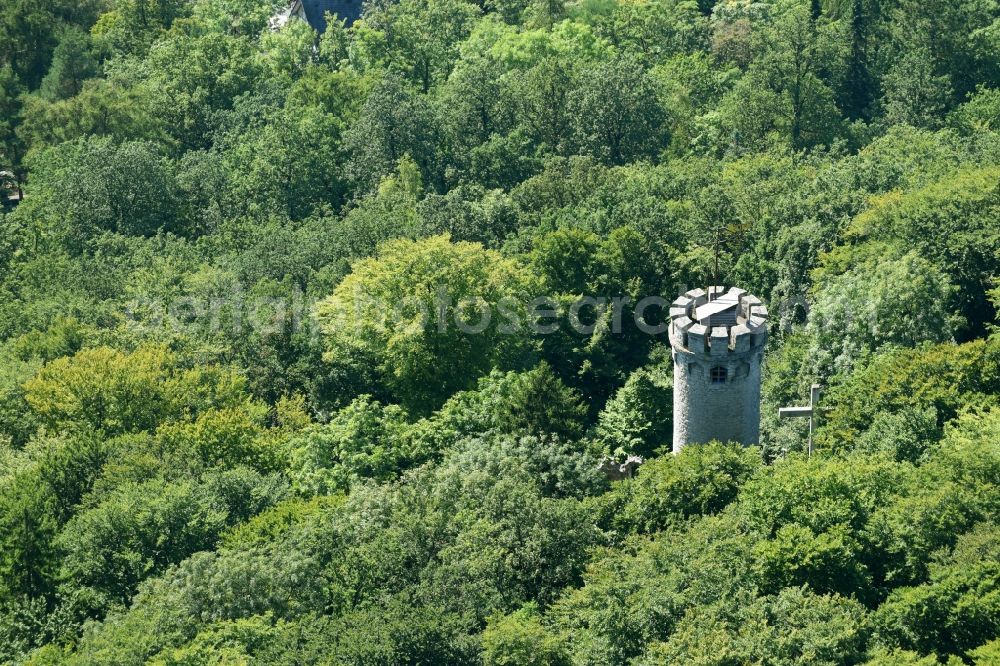 Marsberg from the bird's eye view: Structure of the observation tower Bilsteinturm in Marsberg in the state North Rhine-Westphalia, Germany