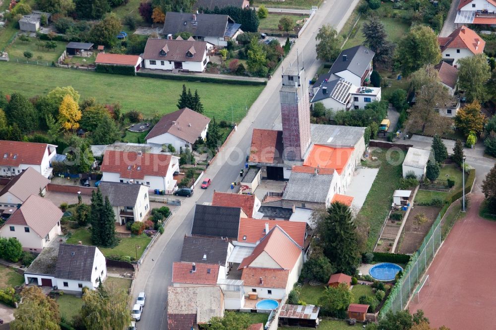 Aerial image Eppelsheim - Structure of the observation tower in Eppelsheim in the state Rhineland-Palatinate