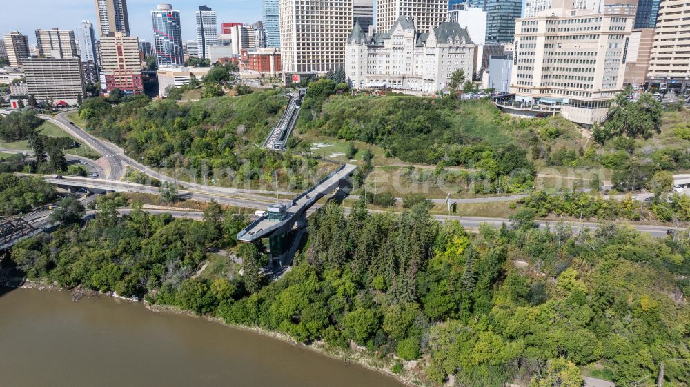 Edmonton from above - Structure of the observation tower Frederick G. Todd Lookout on street Grierson Hill Northwest in Edmonton in Alberta, Canada