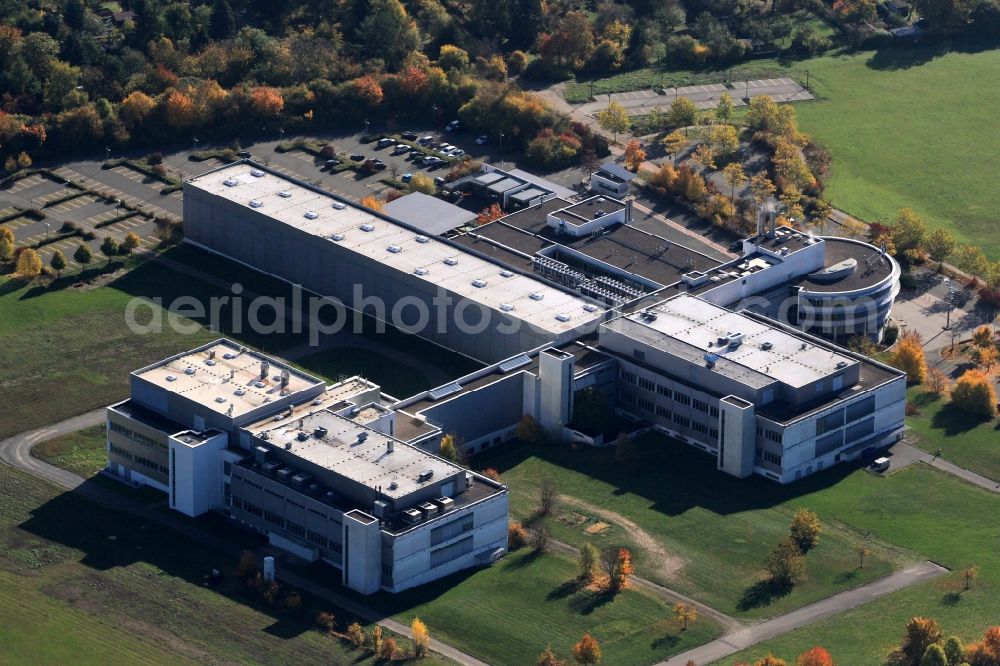 Aerial photograph Weimar - Bayer Weimar GmbH & Co. KG at the streets Industriestrasse and Doebereiner Straße in Weimar in Thuringia