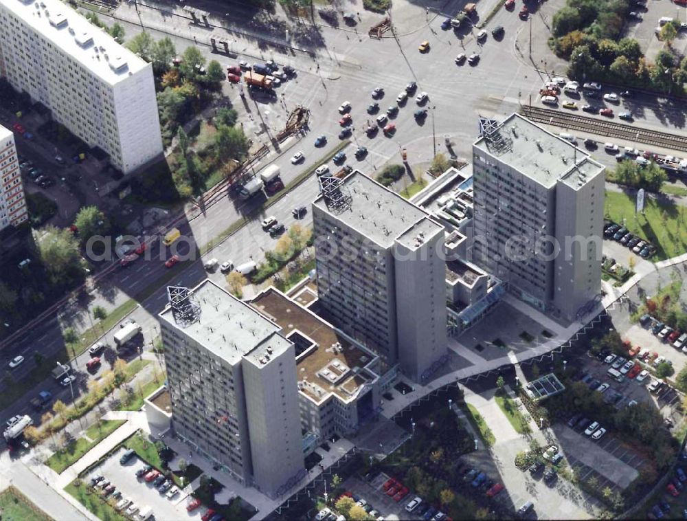 Berlin - Hohenschönhausen from above - BCA-Hotels an der Landsberger Allee