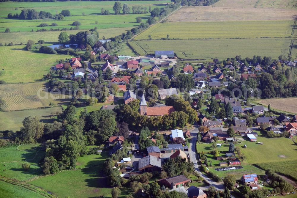 Aerial photograph Büchen - Buechen town in Schleswig-Holstein