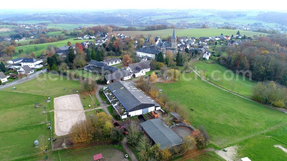 Aerial image Hennef (Sieg) - The village of Boedingen in the state North Rhine-Westphalia, Germany