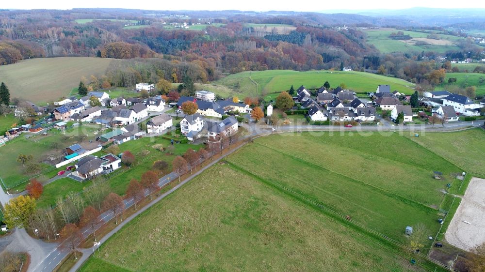 Aerial photograph Hennef (Sieg) - The village of Boedingen in the state North Rhine-Westphalia, Germany