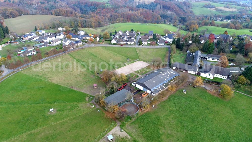 Aerial image Hennef (Sieg) - The village of Boedingen in the state North Rhine-Westphalia, Germany