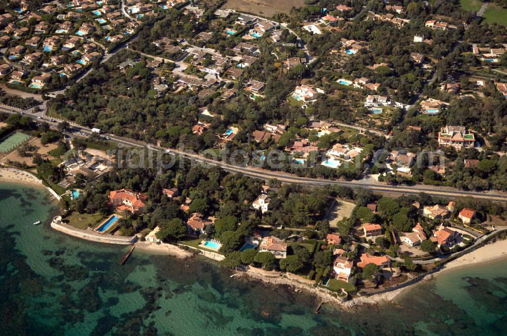 Aerial photograph Beauvallon - Blick auf Beauvallon an der Cote d' Azur in Frankreich.