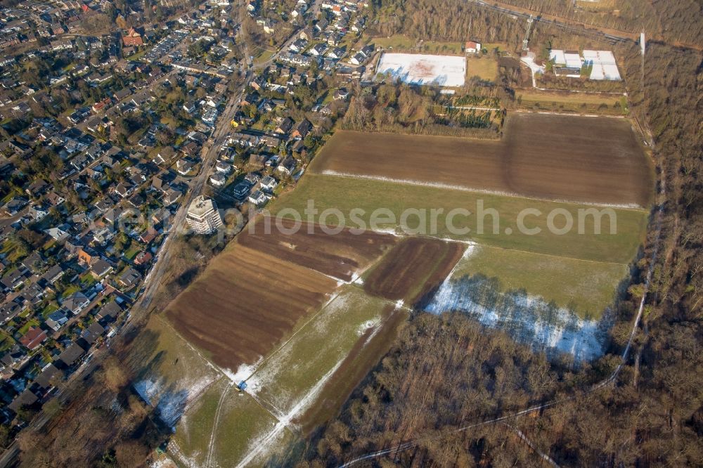 Duisburg from above - Development area at the Rahmerbuschfeld in Duisburg in the state North Rhine-Westphalia