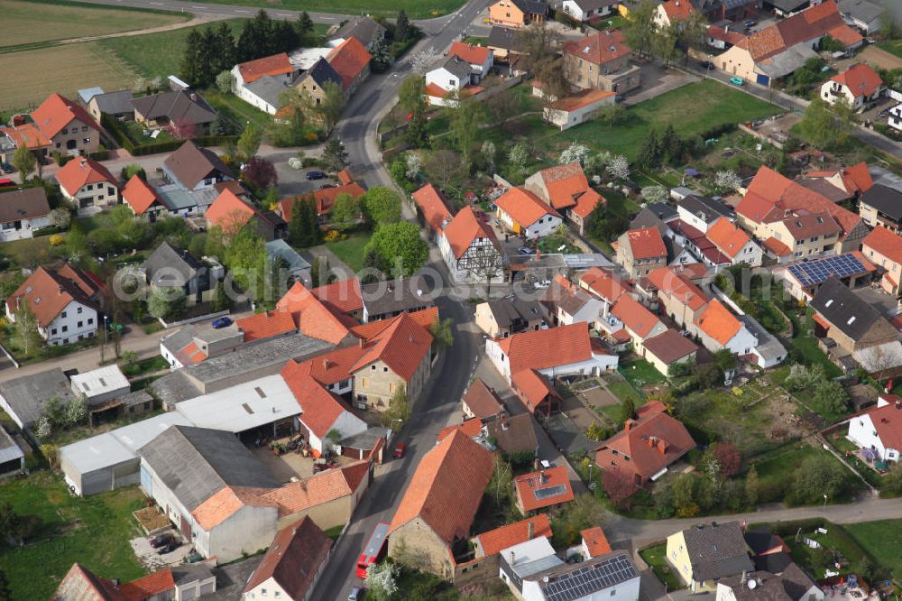 Aerial photograph Bechenheim - Bechenheim is a municipality in the Alzey-Worms, in Rhineland-Palatinate