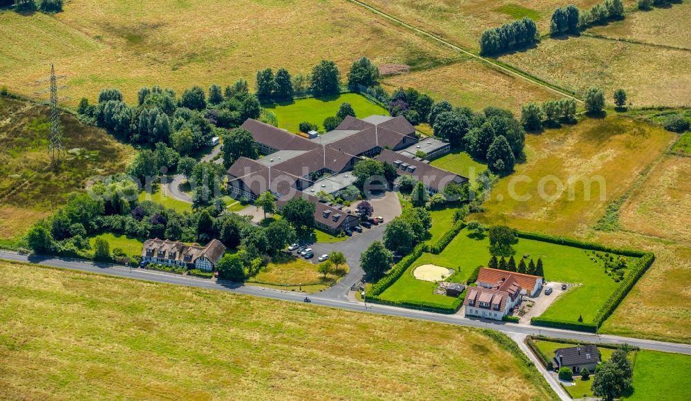 Aerial image Mülheim an der Ruhr - Home for disabled people and workshop Assisted Living of Theodor Fliedner Stiftung in Muelheim on the Ruhr in the state North Rhine-Westphalia