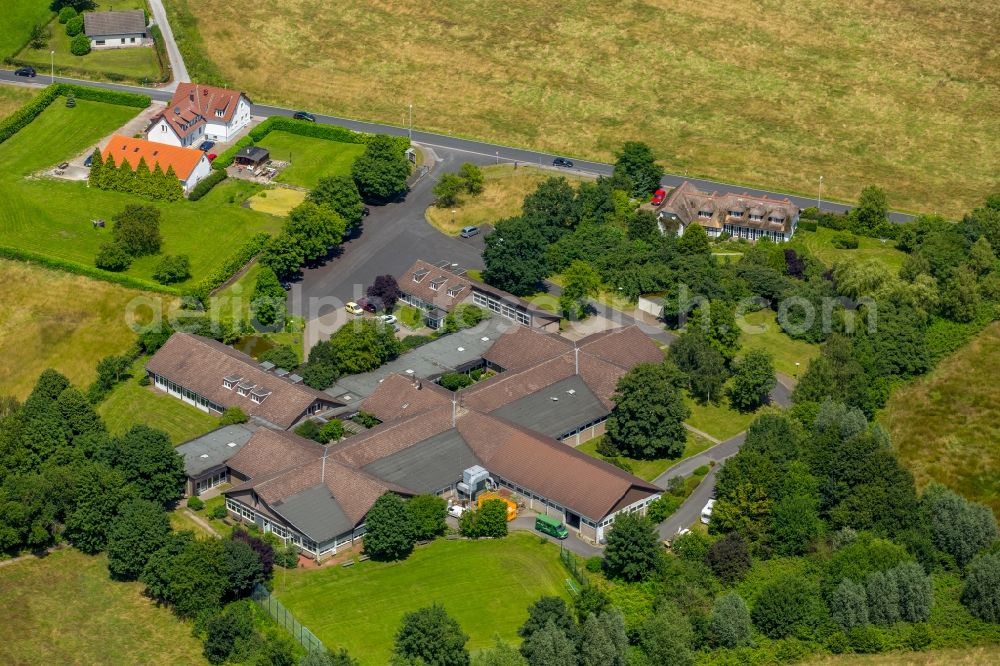 Aerial photograph Mülheim an der Ruhr - Home for disabled people and workshop Assisted Living of Theodor Fliedner Stiftung in Muelheim on the Ruhr in the state North Rhine-Westphalia