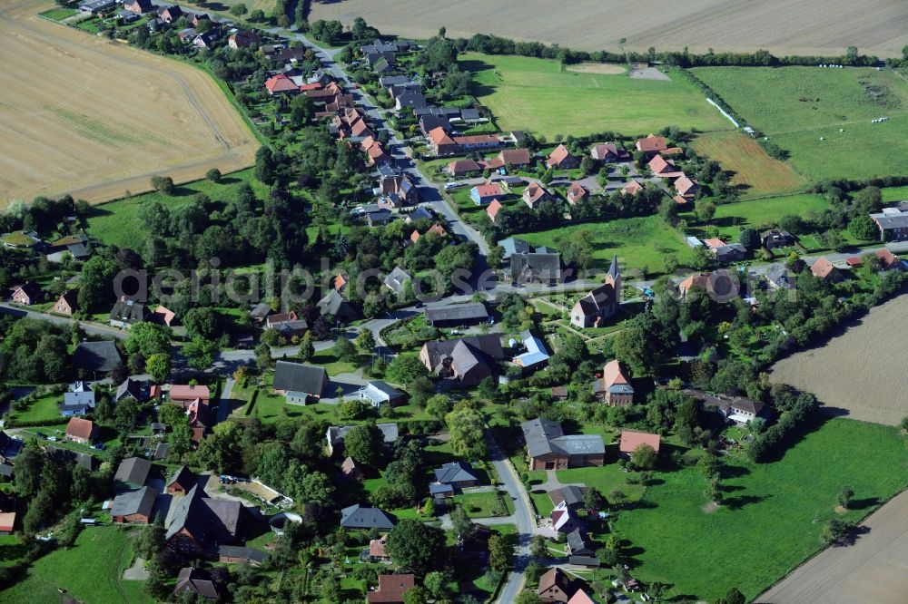 Behlendorf from above - Behlendorf village in the state of Schleswig-Holstein