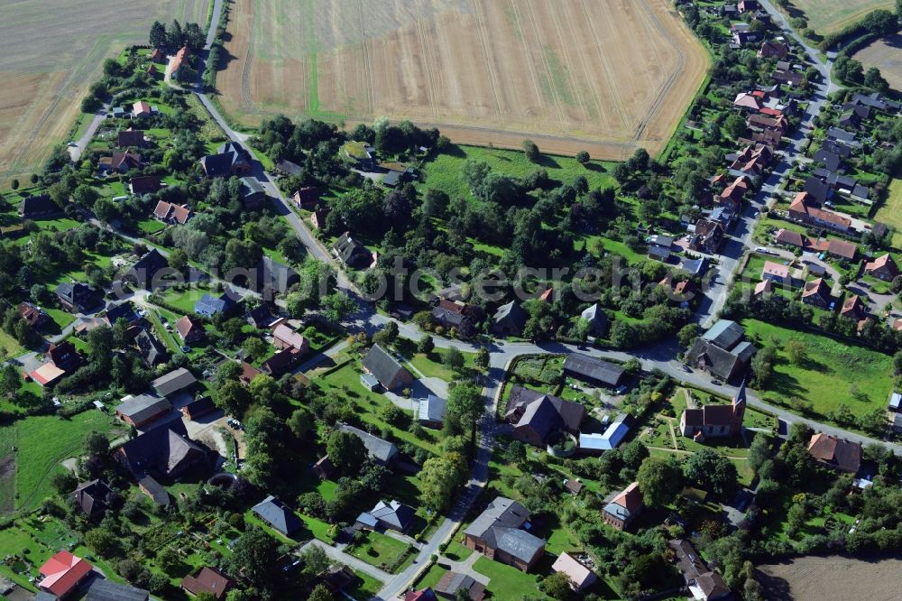 Aerial image Behlendorf - Behlendorf village in the state of Schleswig-Holstein