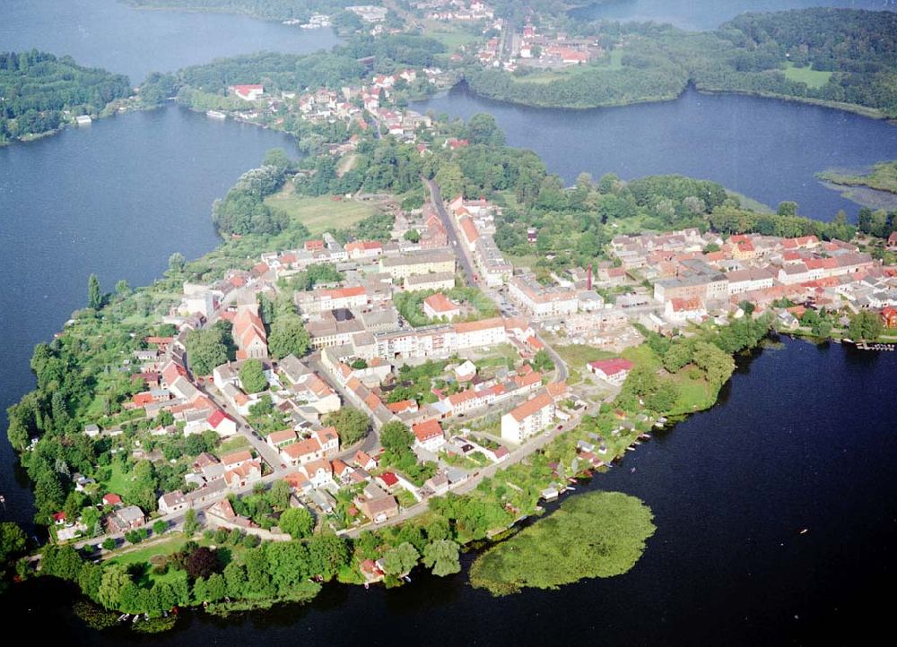 Aerial image Lychen - bei Lychen / Brandenburg.