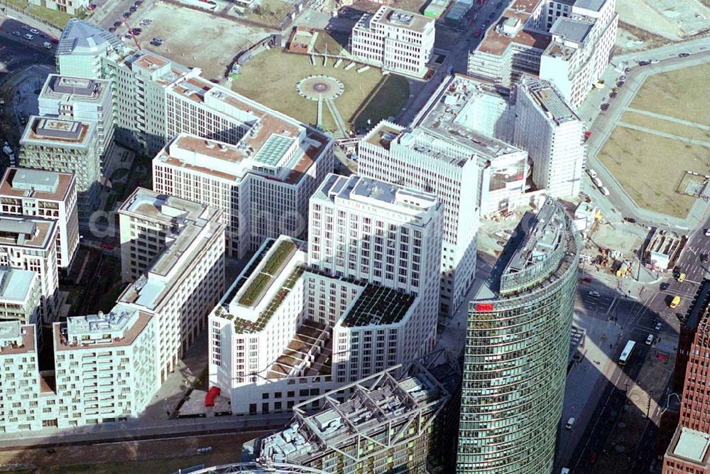 Aerial image Berlin / Tiergarten - Beisheim Center am Potsdamer Platz in Berlin-Mitte / Tiergarten