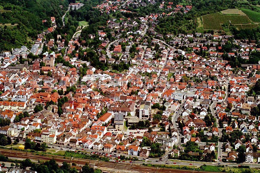 Aerial image Bensheim / Hessen - 